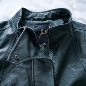 Dark Green Leather Jacket
